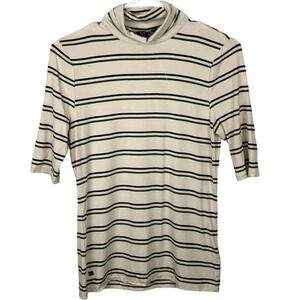 Lauren Ralph Lauren Turtleneck Striped Top